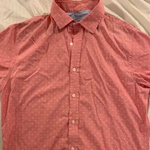 Banana Republic Orange/Red Pattern Shirt